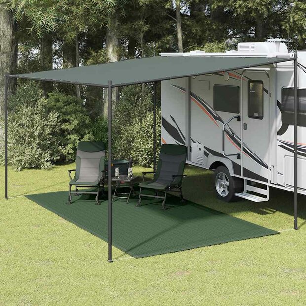 Tenttapijt 250x400 cm HDPE groen 1