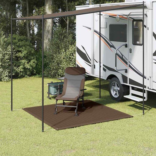 Tenttapijt 200x200 cm bruin 1
