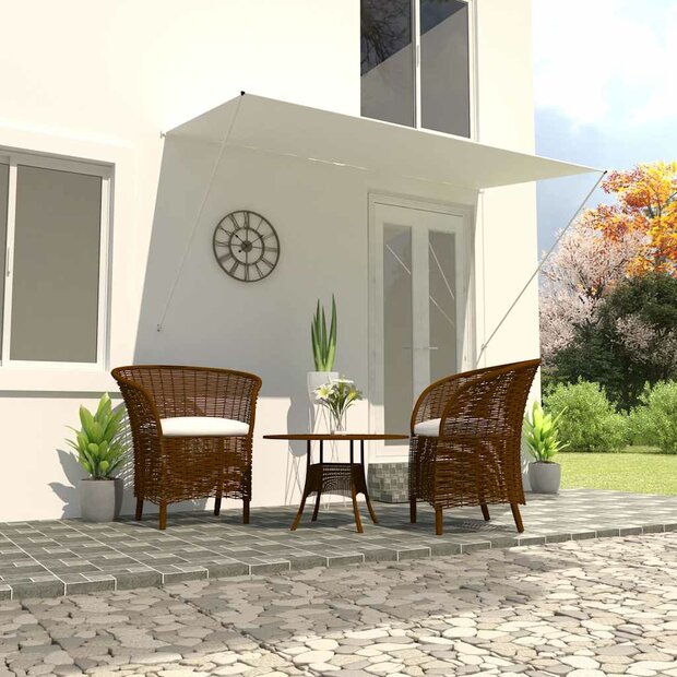 Luifel uittrekbaar 250x150 cm cr&egrave;me 1