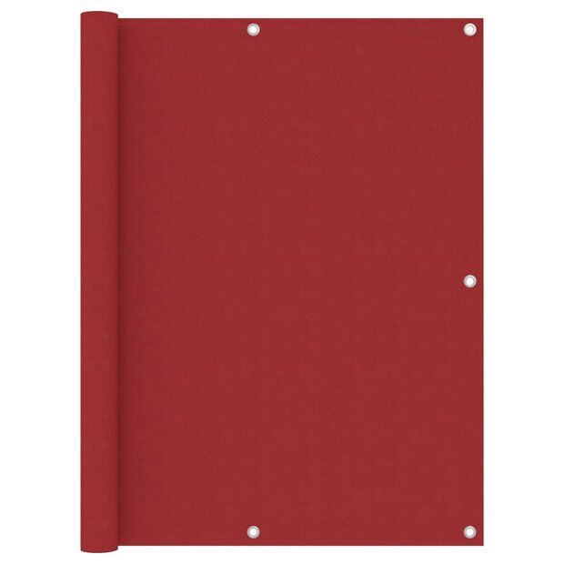 Balkonscherm 120x400 cm oxford stof rood 1