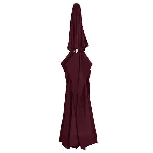 Vervangingsdoek voor parasol 610 cm bordeauxrood 1