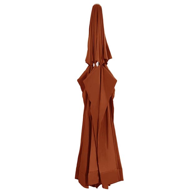 Vervangingsdoek voor parasol 610 cm terracottakleurig 1