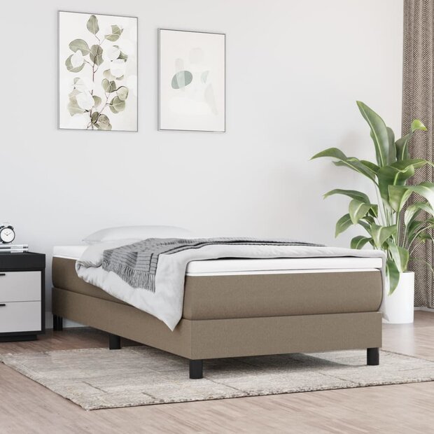 Boxspring bed 90x190 cm stof taupe 1