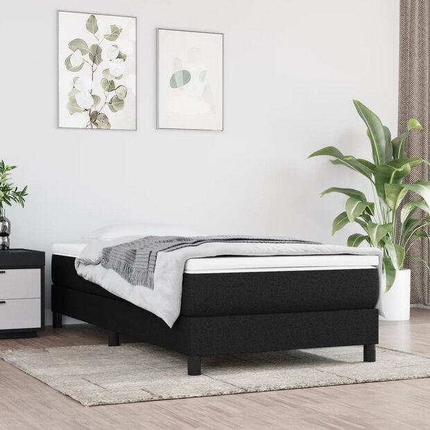 Boxspring bed 100x200 cm stof zwart 1