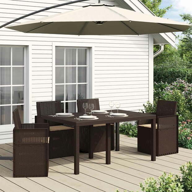 Zitkussens 4 pcs Taupe 47 x 36 x 2 cm Polyester 1