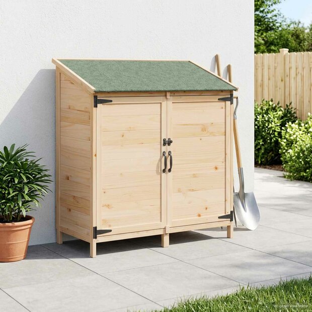 Tuinschuur Naturel 106,5 x 56 x 113,5 cm Bewerkt hout 1