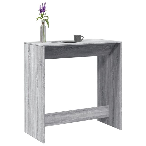 Bartafel 102x50x103,5 cm bewerkt hout grijs sonoma eikenkleur 1