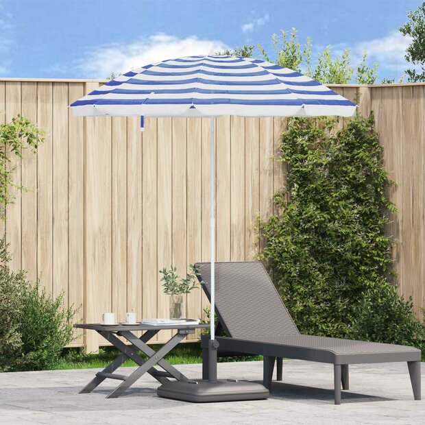 Strandparasol Blauw en Wit 206 x 206 x 212 cm 1
