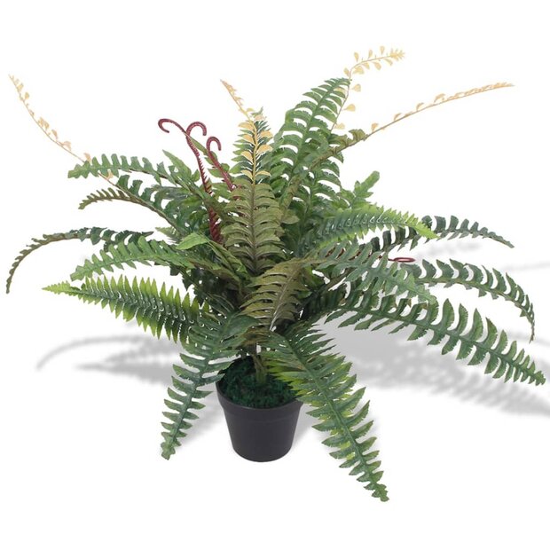 Kunst varen plant met pot 60 cm groen 1