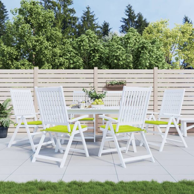 Tuinstoelkussens 6 st 50x50x4 cm oxford stof felgroen 1