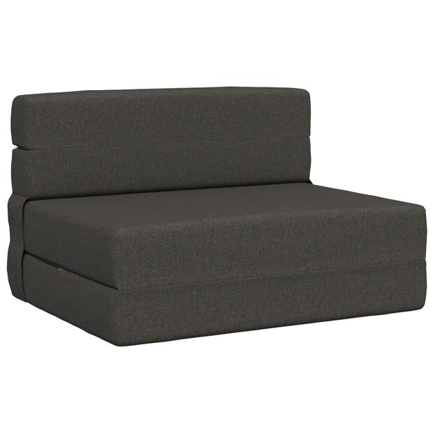 Vouwbare Sofa Bed Matras Donkergrijs 70 x 80 x 60 cm Stof 1