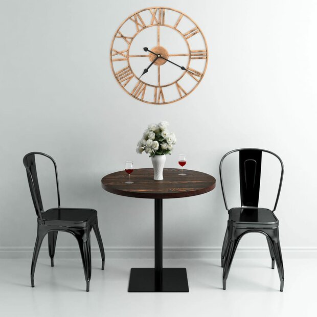 Wandklok 40 cm metaal goudkleurig 1
