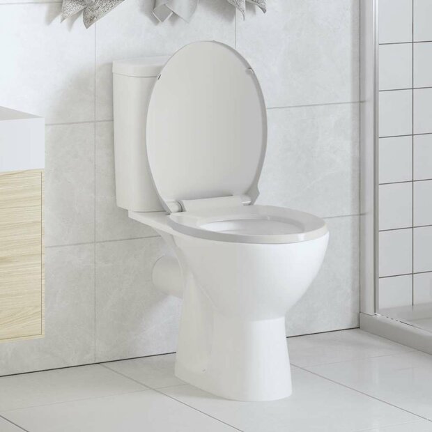 Toiletbril soft-close ovaal wit 1