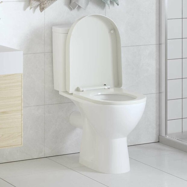 Toiletbril soft-close vierkant wit 1