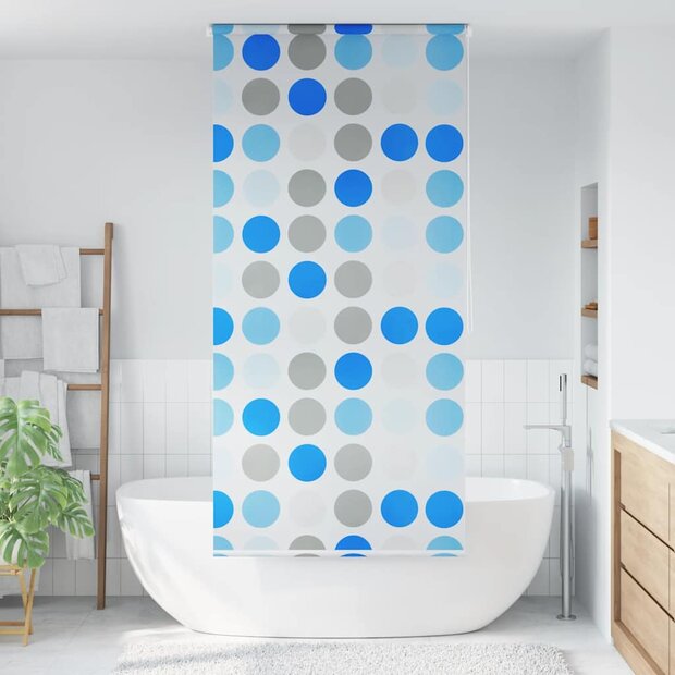 Rolgordijn voor douche 100x240 cm cirkel 1