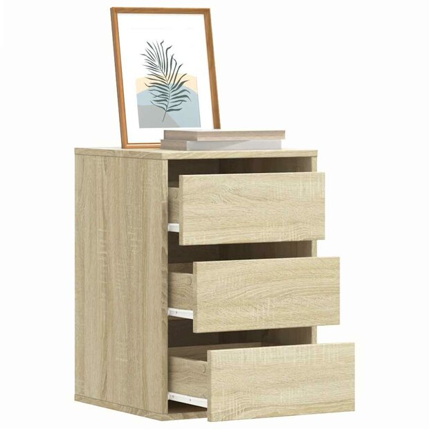 Ladekast 40x41x58 cm bewerkt hout sonoma eikenkleurig 1