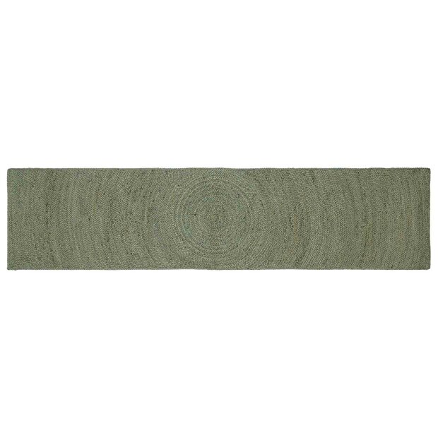 Vloerkleed Olijfgroen 60 x 300 cm Jute 1