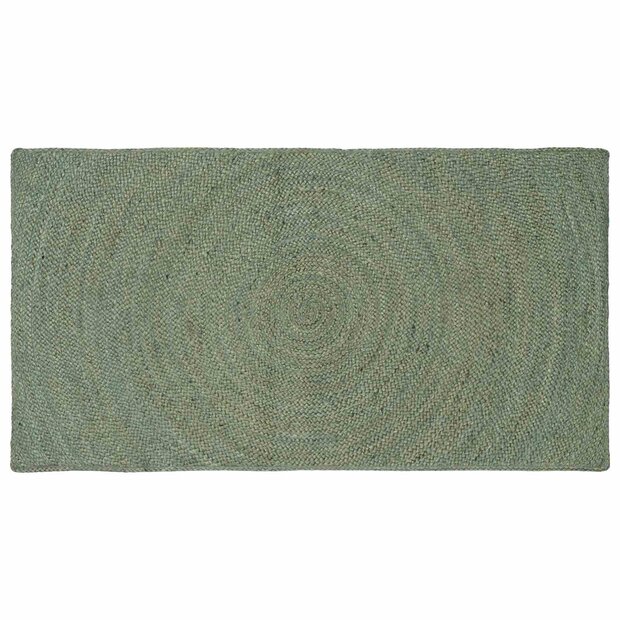 Vloerkleed Olijfgroen 80 x 150 cm Jute 1