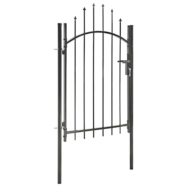 Tuinpoort Woerden staal 1x1,5 m zwart 1