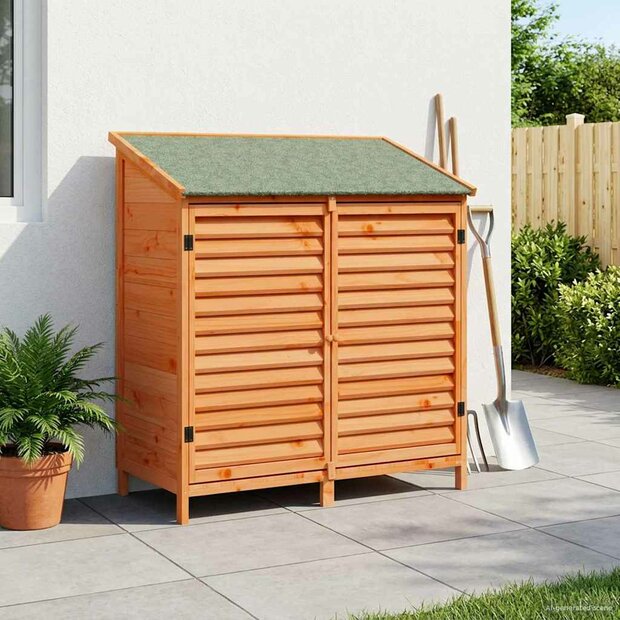 Tuinschuur Bruin 106 x 56 x 113,5 cm Massief Vurenhout 1