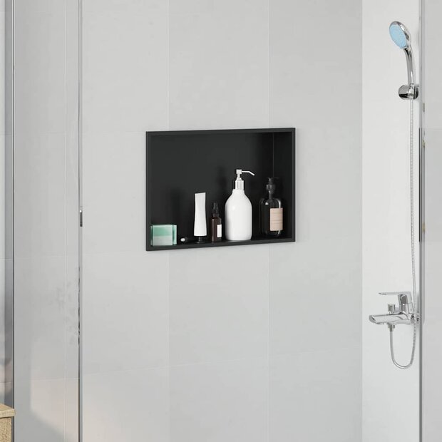 DouchenisZwart 45 x 30 x 9,5 cm Roestvrij staal 1