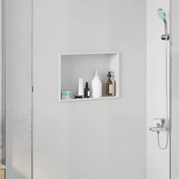 DouchenisWit 45 x 30 x 9,5 cm Roestvrij staal 1