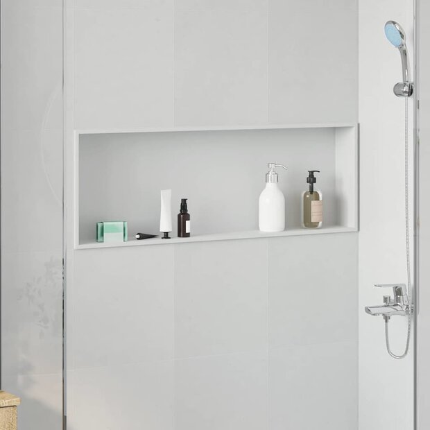 DouchenisWit 90 x 30 x 9,5 cm Roestvrij staal 1