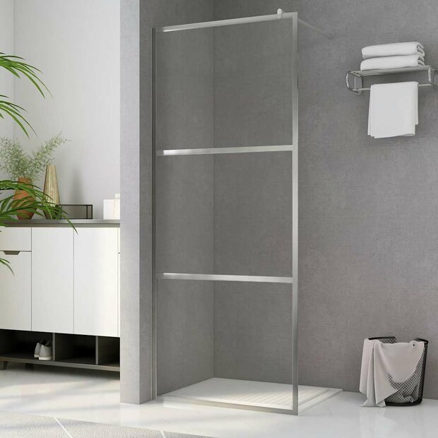 Inloopdouchewand transparant 80x195 cm ESG-glas 1