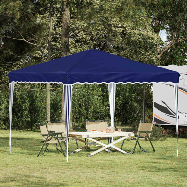 Pop-up partytent 288 x 288 x 245 cm Blauw Oxford Stof 1