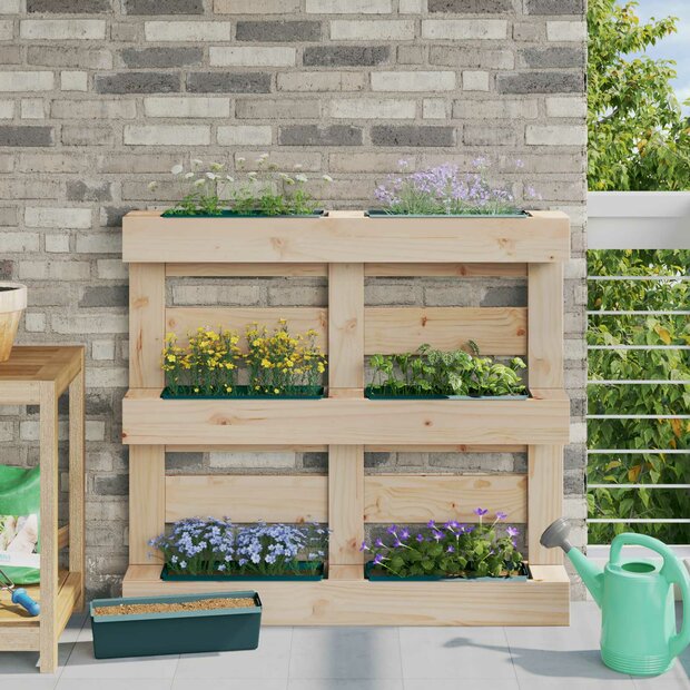 Bloembakken voor Euro-pallets 12 pcs Groen 36 x 13,5 x 9,5 cm 1