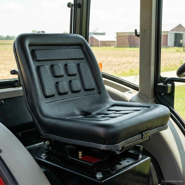 Tractorstoel met ophangingsysteem Zwart 39,5 x 52 x 43 cm 1