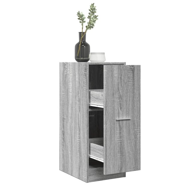 Apothekerskast 30x41x77,5 cm bewerkt hout grijs sonoma eiken 1