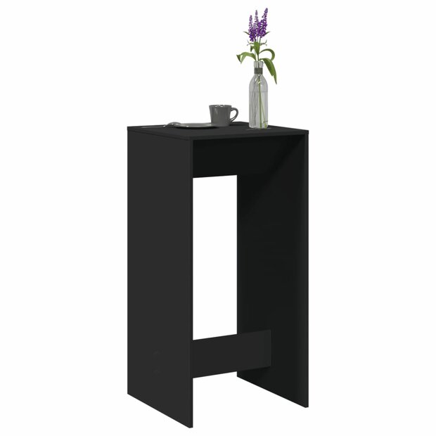 Bartafel 51x50x103,5 cm bewerkt hout zwart 1