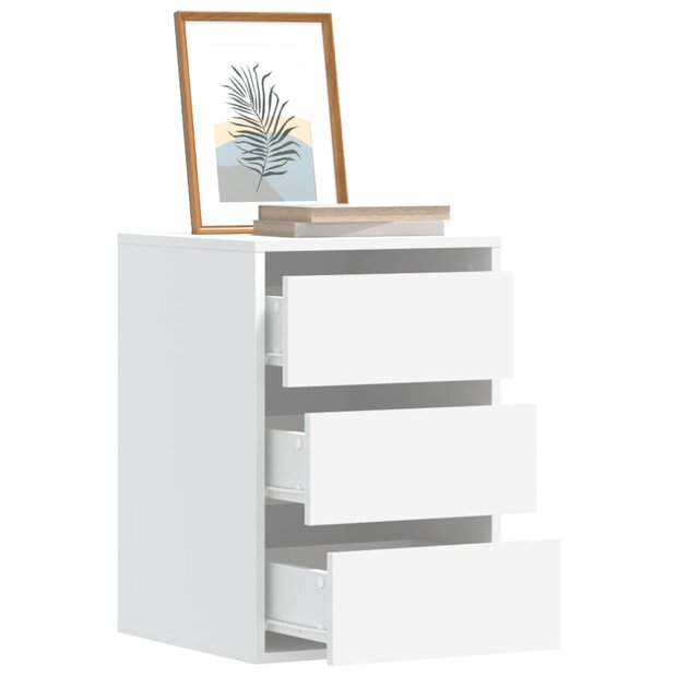 Ladekast 40x41x58 cm bewerkt hout wit 1
