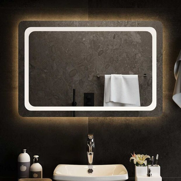 Badkamerspiegel LED 90x60 cm 1