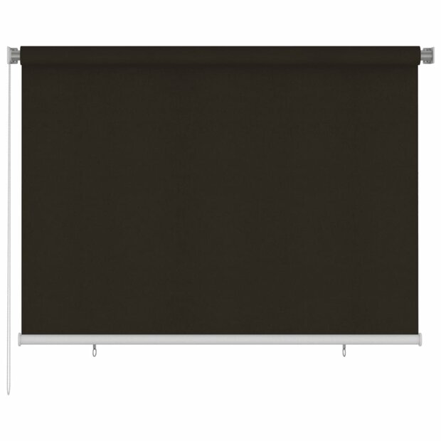 Rolgordijn voor buiten 200x140 cm HDPE bruin 1