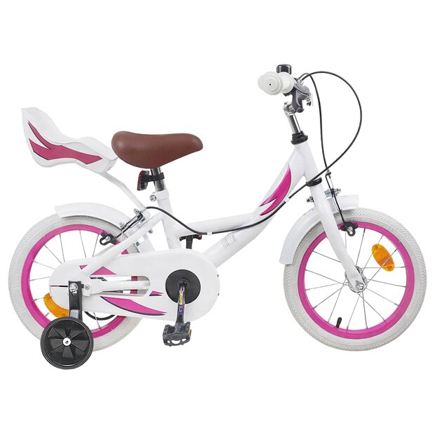 Kinderfiets 14 Inch voor 3-5 jaar oud Wit 1