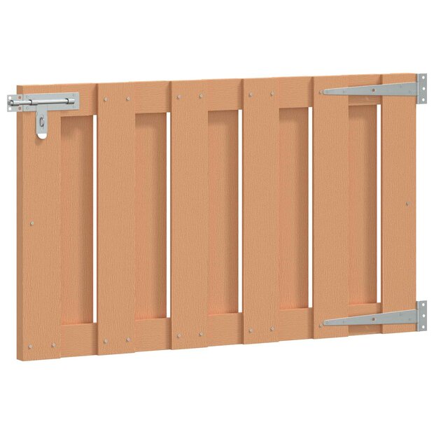 Tuinpoort 100 x 60 cm WPC en Aluminium Bruin 1