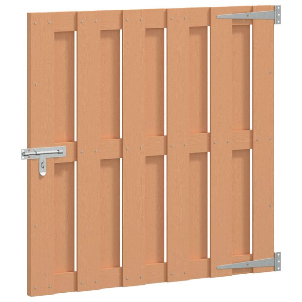 Tuinpoort 100 x 100 cm WPC en Aluminium Bruin 1