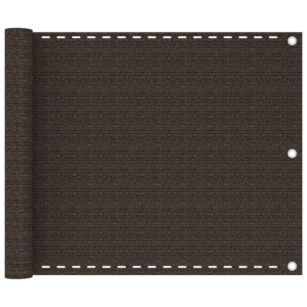 Balkonscherm 75x300 cm HDPE bruin 1