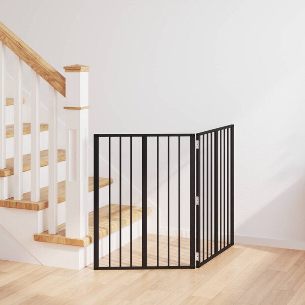 Hondenhek 2 pcs Zwart 60 x 80 cm Gegalvaniseerd staal 1