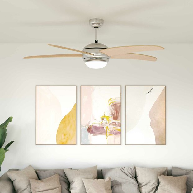 Plafondventilator met licht &Oslash; 130 cm Sonoma 1
