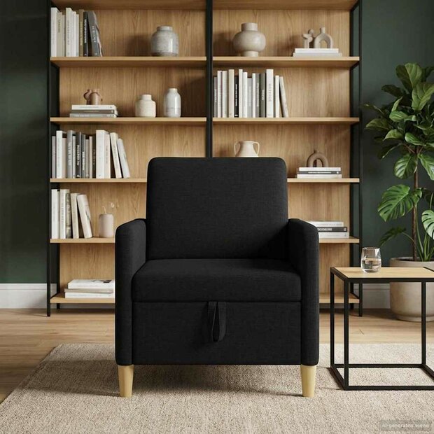 Bank met opslag Zwart 72 x 78 x 87 cm Polyester 1