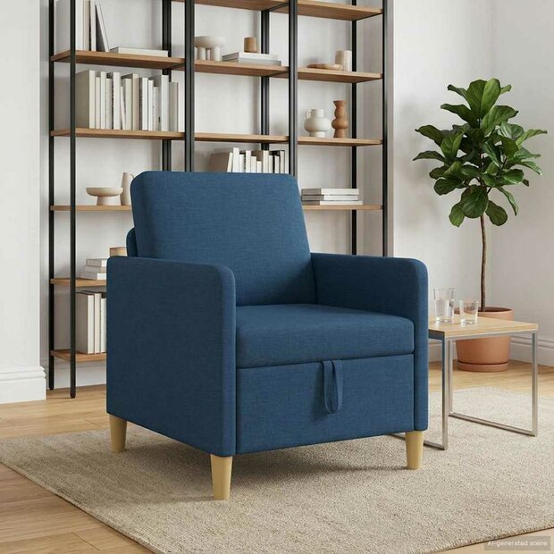 Bank met opslag Blauw 72 x 78 x 87 cm Polyester 1