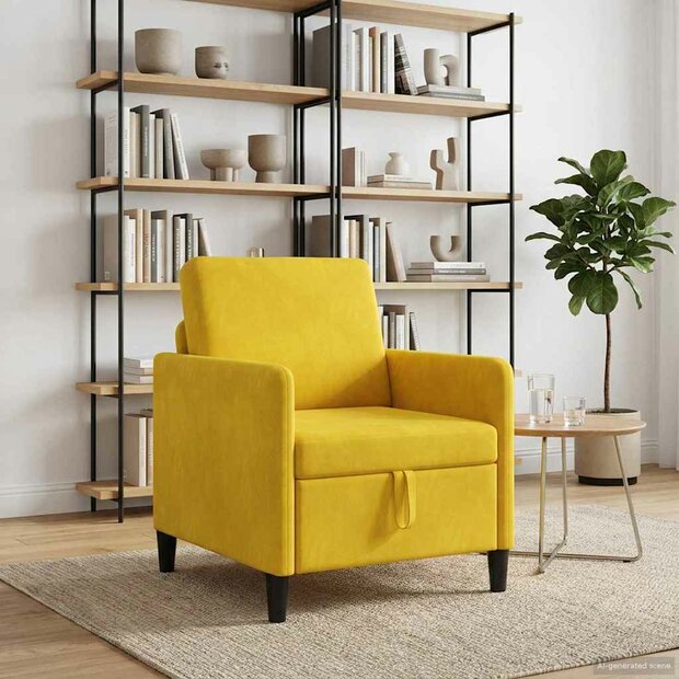 Bank met opslag Geel 72 x 78 x 87 cm Polyester 1
