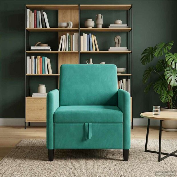Bank met opslag Turquoise 72 x 78 x 87 cm Polyester 1