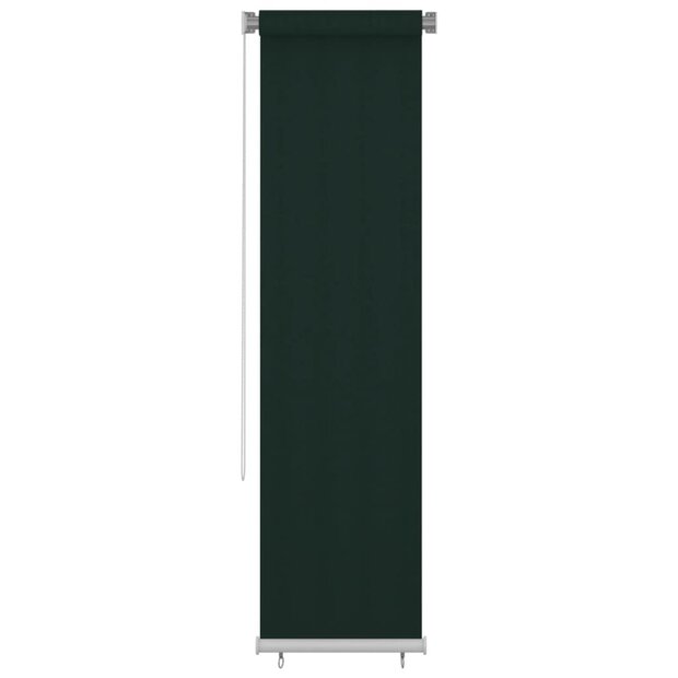 Rolgordijn voor buiten 60x230 cm HDPE donkergroen 1
