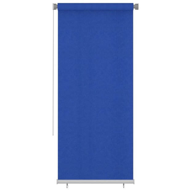 Rolgordijn voor buiten 100x230 cm HDPE blauw 1