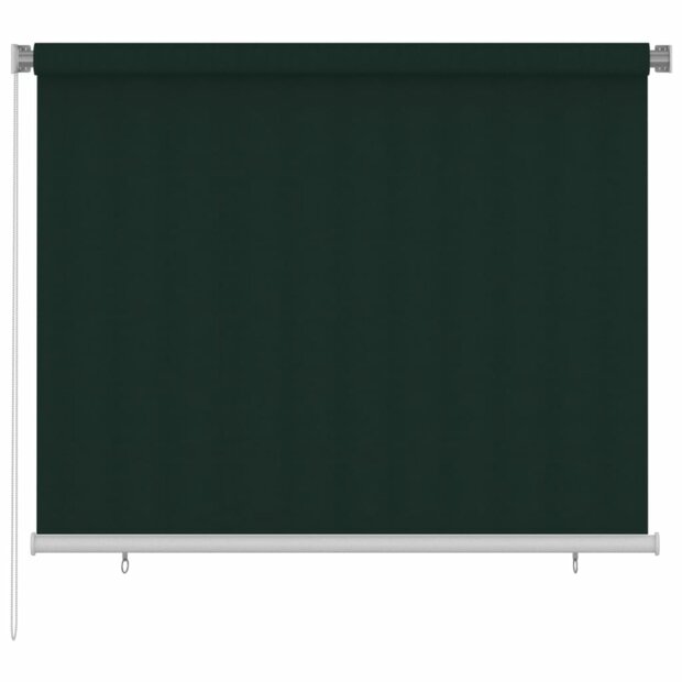 Rolgordijn voor buiten 180x140 cm HDPE donkergroen 1