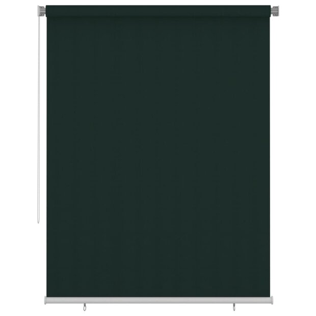 Rolgordijn voor buiten 180x230 cm HDPE donkergroen 1